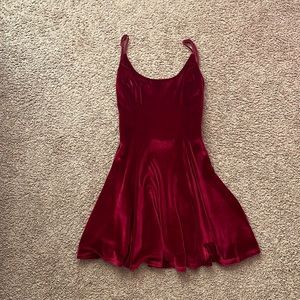 Velvet red homecoming dress for sale. Size small and only worn once